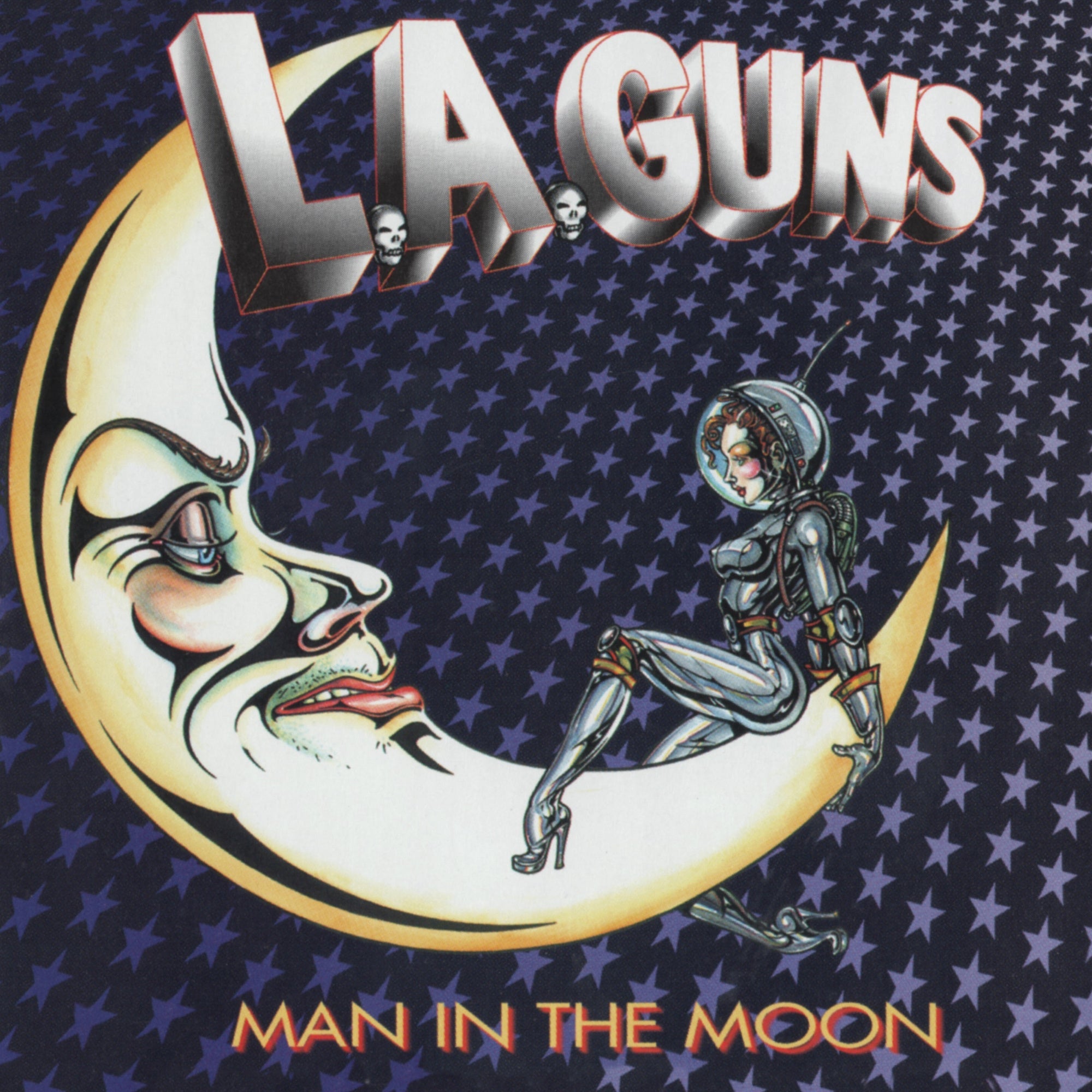 L.A. GUNS 'MAN IN THE MOON' LP (25th Anniversary, Metallic Silver Vinyl)
