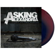 ASKING ALEXANDRIA 'STAND UP AND SCREAM' LP (Black in Red in Trans. Royal Blue Vinyl)
