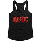 AC/DC - DISTRESSED RED LADIES SHIRT