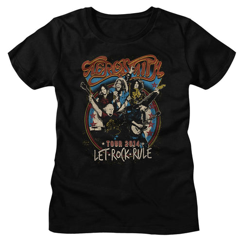 AEROSMITH - LET ROCK RULE LADIES SHIRT