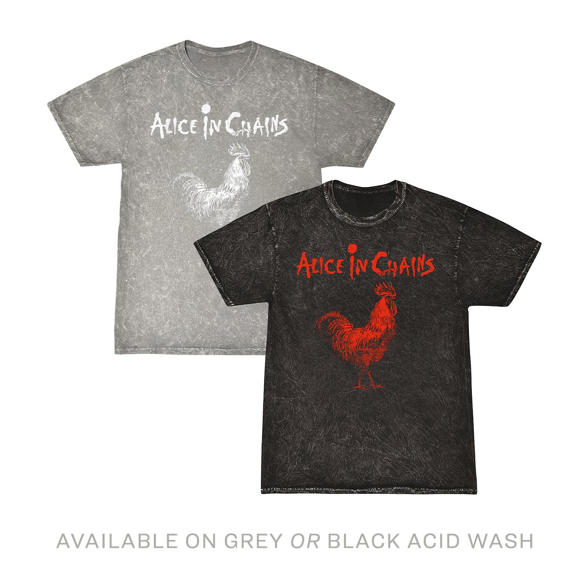 ALICE IN CHAINS “ROOSTER” MINERAL WASH T-SHIRT