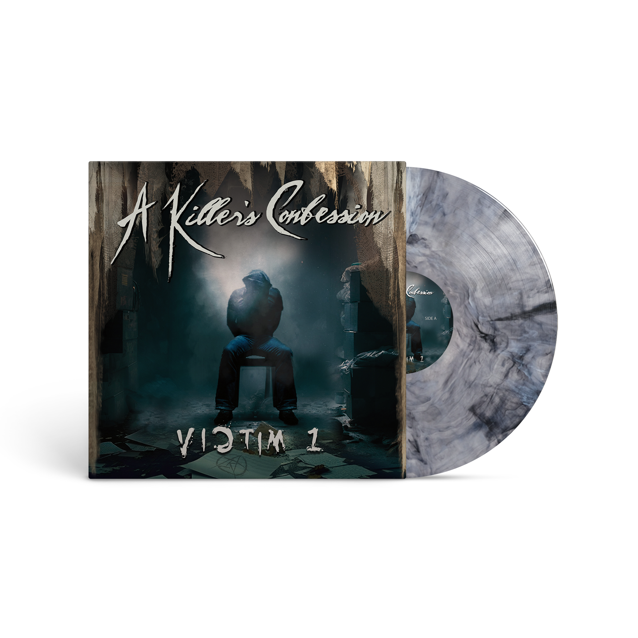 A KILLER'S CONFESSION 'VICTIM 1' LP (Bleach Mix Translucent Vinyl)