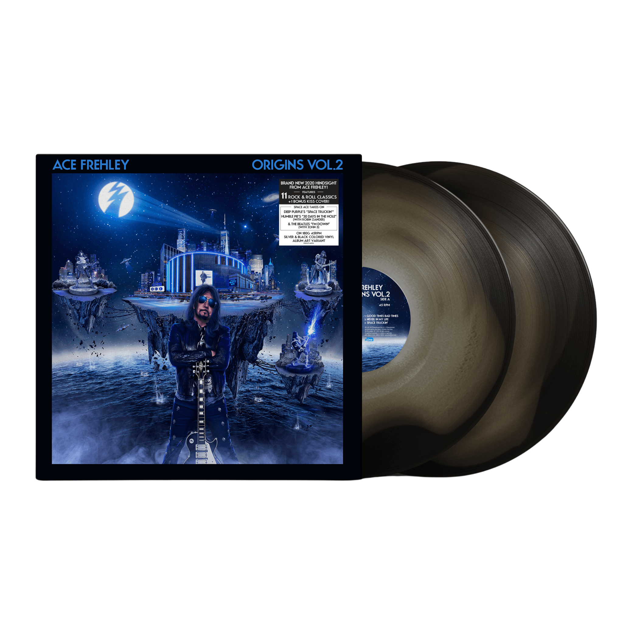 ACE FREHLEY 'ORIGINS VOL. 2' LP (Silver Black Ice Vinyl)