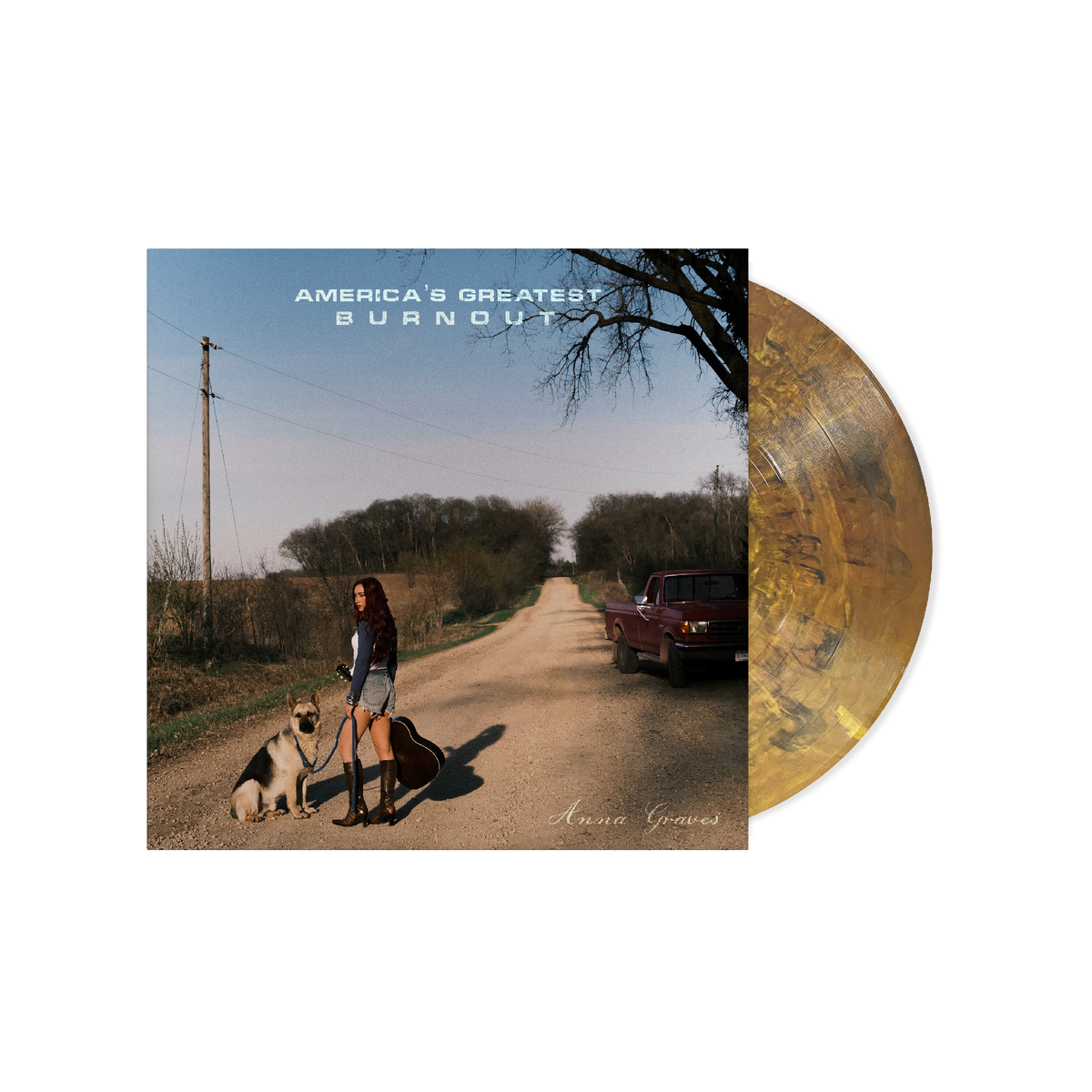 ANNA GRAVES 'AMERICA'S GREATEST BURNOUT' LP (Metallic Blend Eco-Mix Vinyl)