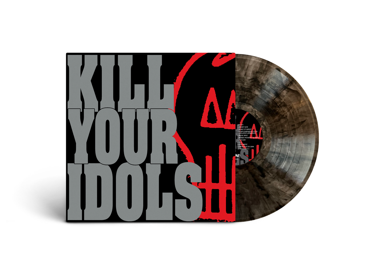 KILL YOUR IDOLS ‘NO GIMMICKS NEEDED’ LP (Limited Edition – Only 100 Made, Clear Smoke Vinyl)
