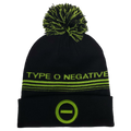 TYPE O NEGATIVE JACQUARD RIBBED POM KNIT HAT