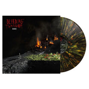 Bleeding Through Nine Forest Green Orange and Yellow Splatter Vinyl