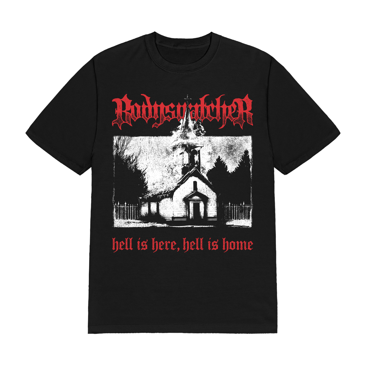 BODYSNATCHER 'BURNING CHURCH' T-SHIRT