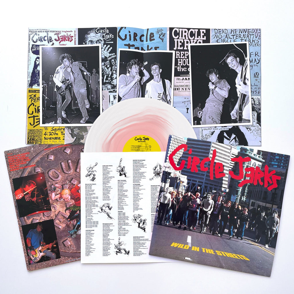 CIRCLE JERKS 'WILD IN THE STREETS' LP (Limited Edition ' Only 1000 Made, 40th Anniversary, White & Pink Vinyl)