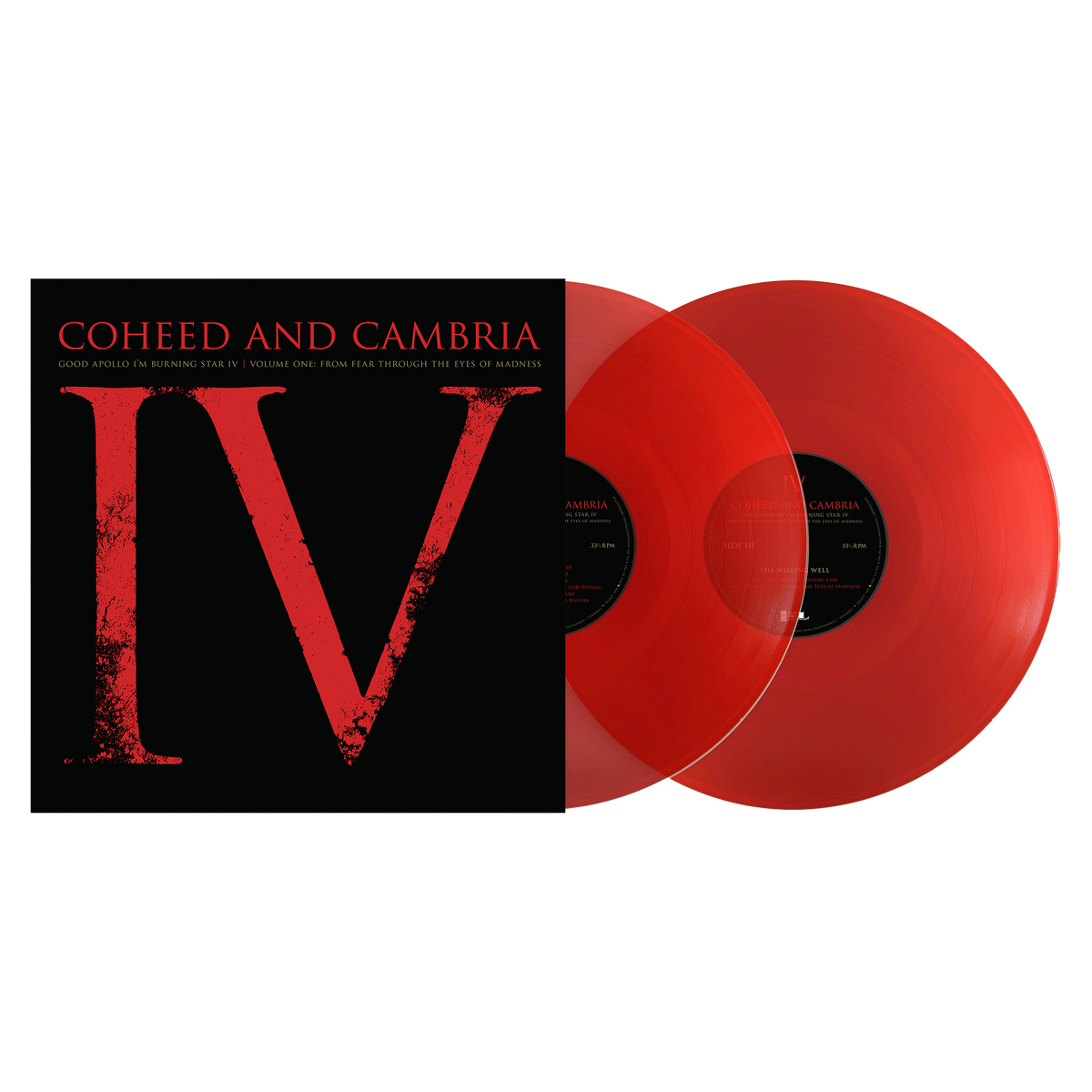 COHEED AND CAMBRIA ‘GOOD APOLLO I'M BURNING STAR IV VOLUME ONE:  FROM FEAR THROUGH THE EYES OF MADNESS’ 2LP (Exclusive, Limited to 1000, Translucent Ruby Vinyl) + SPECIAL COLLECTOR'S EDITION DELUXE MAGAZINE