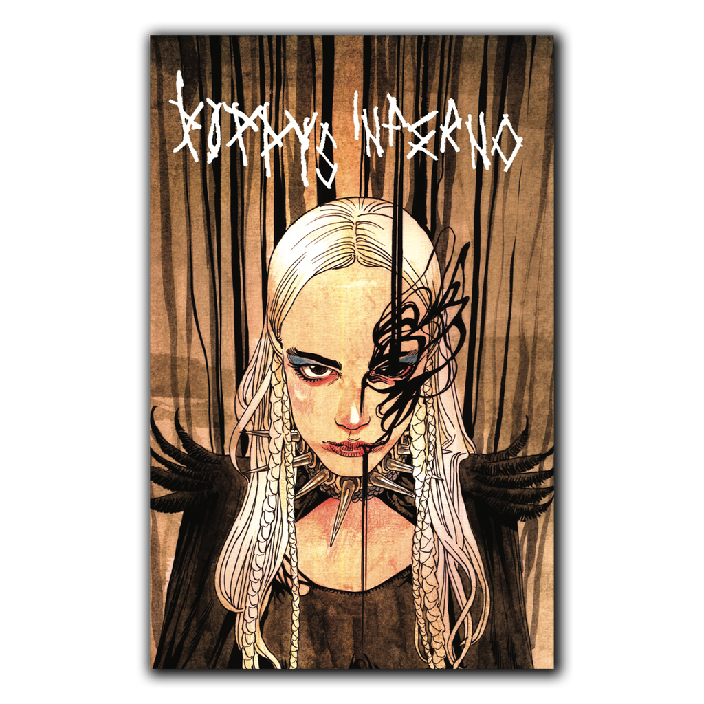POPPY: POPPY'S INFERNO VARIANT #2 - HARDCOVER + 'MUSIC TO SCREAM TO' LP (Limited Edition, Gray Swirl Vinyl)