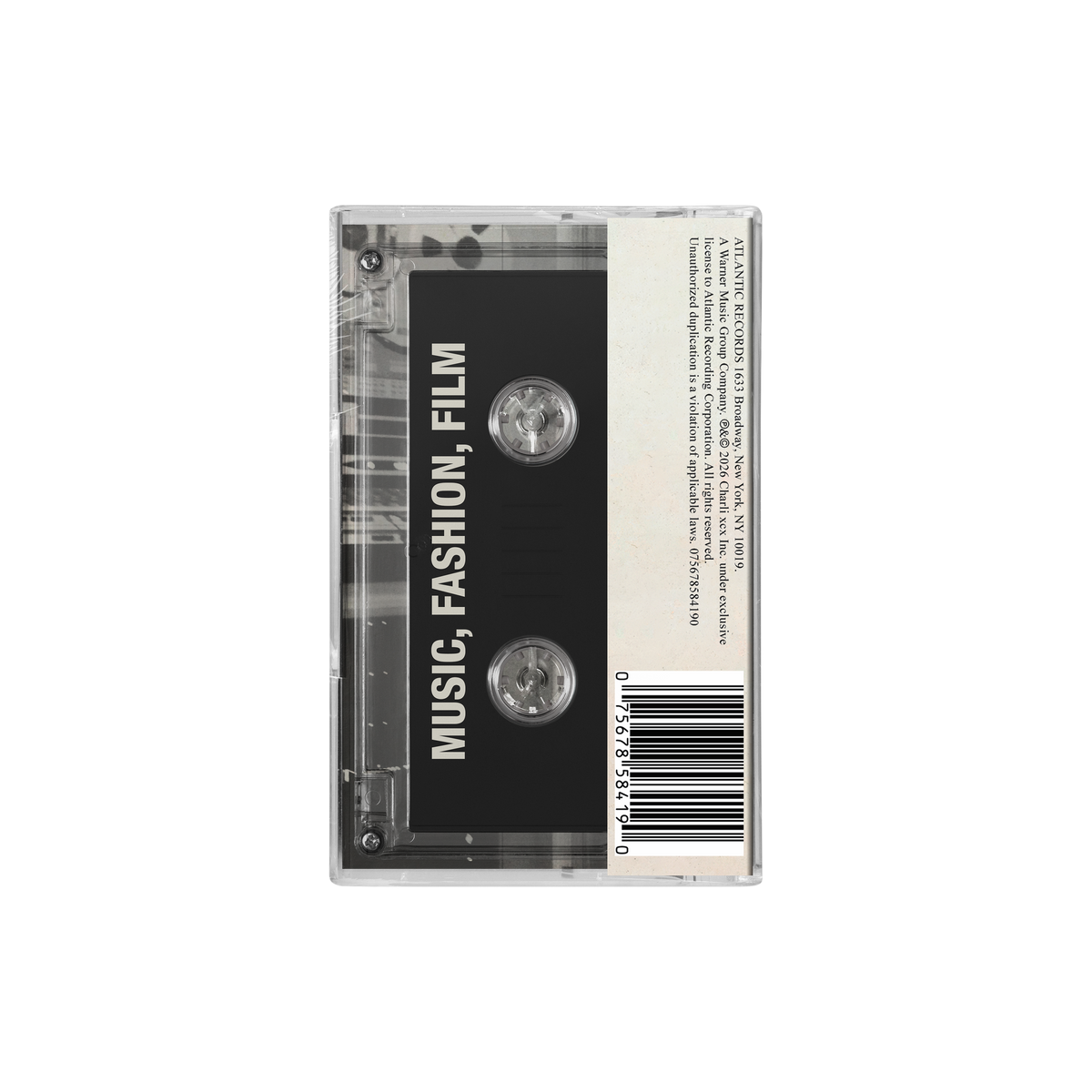 CHARLI XCX 'MUSIC, FASHION, FILM' CASSETTE