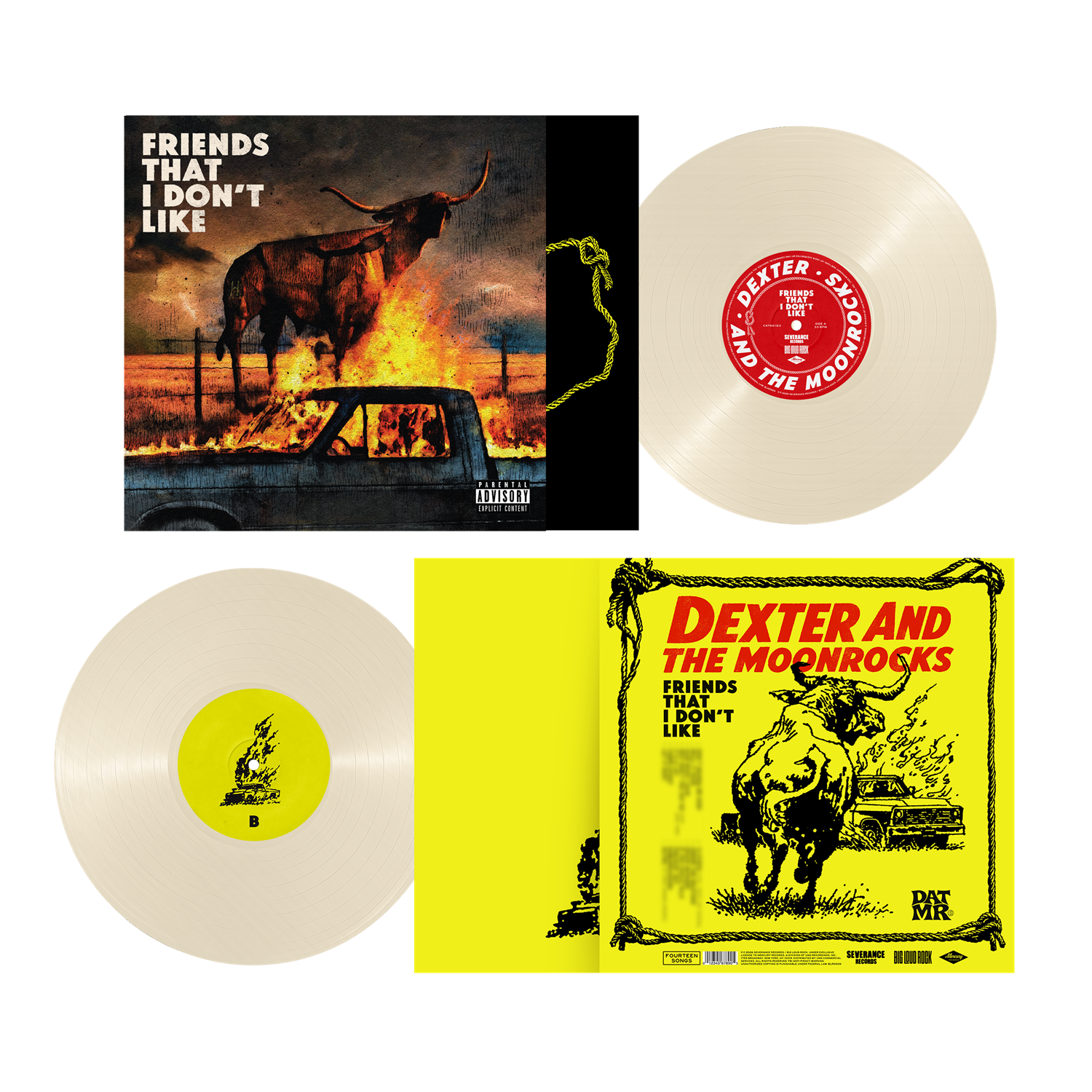 DEXTER AND THE MOONROCKS 'FRIENDS THAT I DON'T LIKE' LP (Cream White Vinyl)