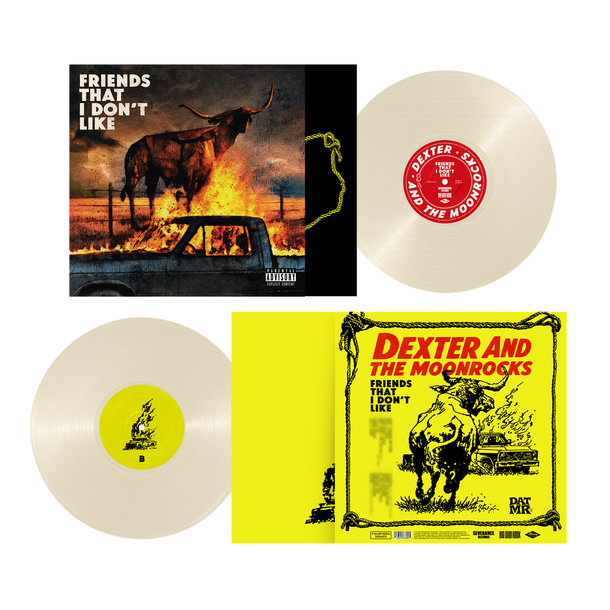 DEXTER AND THE MOONROCKS 'FRIENDS THAT I DON'T LIKE' LP (Cream White Vinyl)