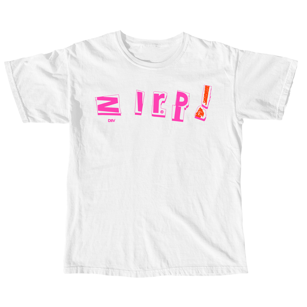 DIIV 'ZIRP!' WHITE T-SHIRT