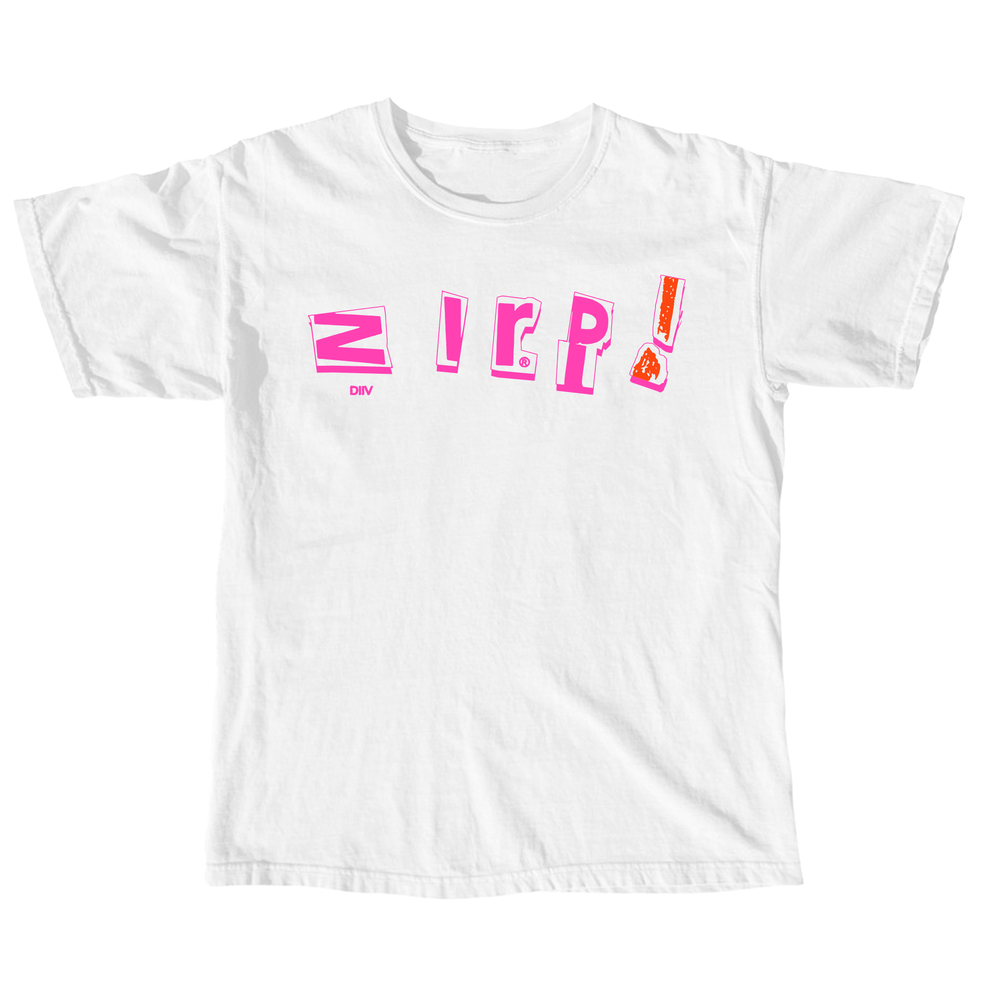 DIIV 'ZIRP!' WHITE T-SHIRT