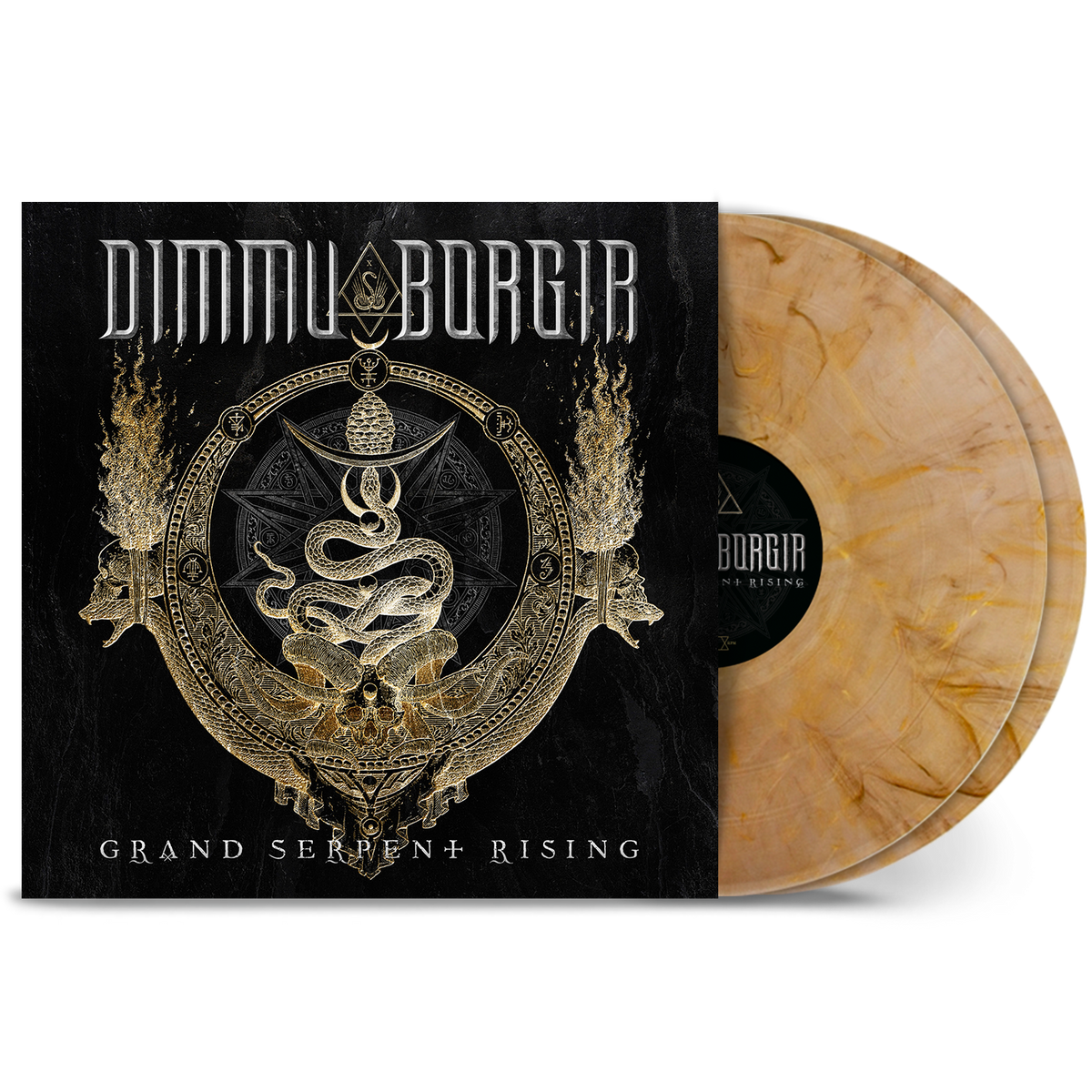 DIMMU BORGIR ‘GRAND SERPENT RISING’ 2LP (Exclusive – Limited to 300, Gold w/ Black Marbled Vinyl)