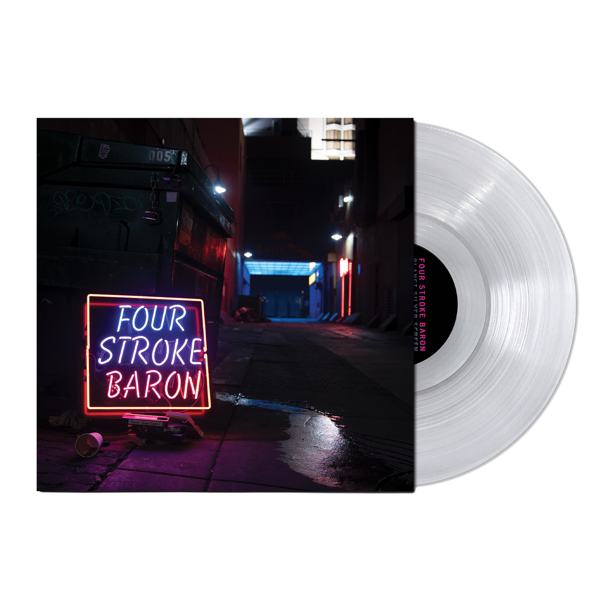FOUR STROKE BARON 'PLANET SILVER SCREEN' LP (Clear Vinyl)