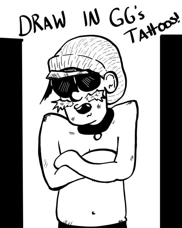 GG ALLIN ROCK AND ROLL TERRORIST ACTIVITY AND COLORING BOOK