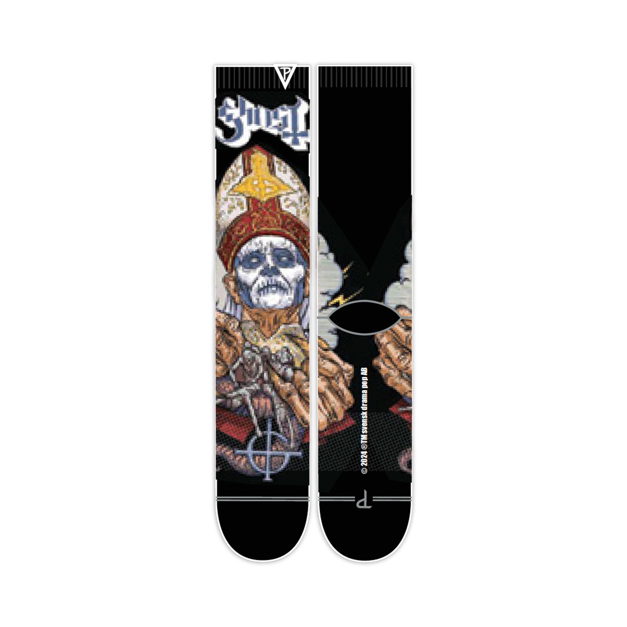 GHOST 'PREQUELLE PAPA' DYE SUBLIMATION CREW SOCKS