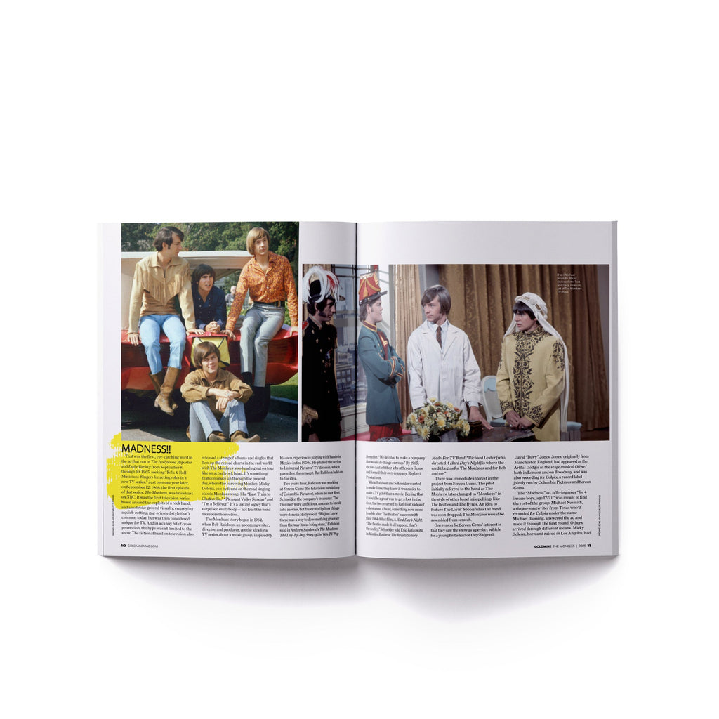 THE MONKEES x GOLDMINE SPECIAL COLLECTOR'S EDITION MAGAZINE