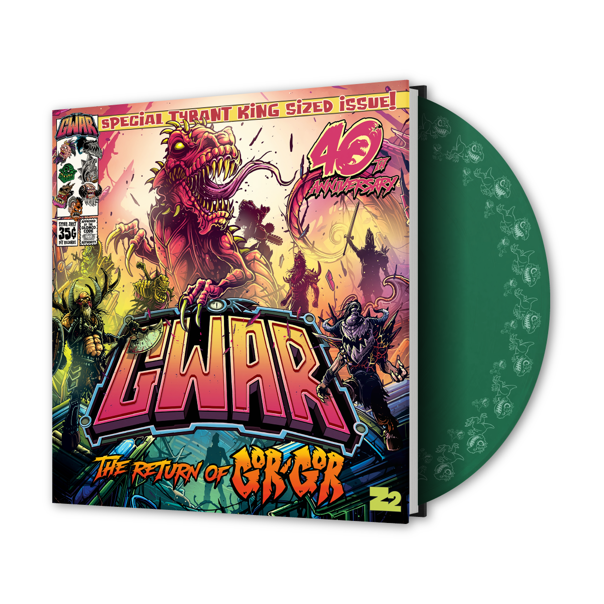 GWAR: 'THE RETURN OF GOR GOR' DELUXE COMIC BOOK + 'THE RETURN OF GOR GOR' LP (Limited Edition, Evergreen Vinyl))