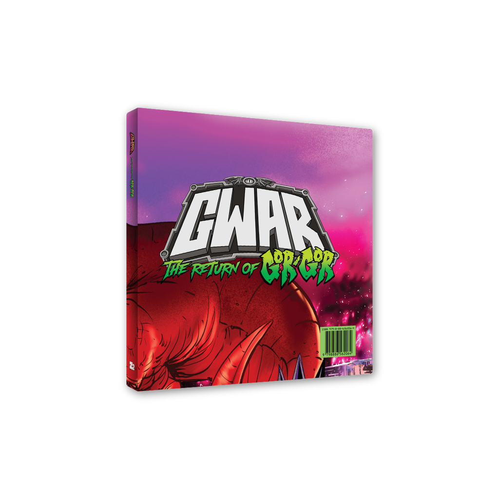 GWAR: 'THE RETURN OF GOR GOR' SIGNED PLATINUM EDITION COMIC BOOK + 'THE RETURN OF GOR GOR' LP (Limited Edition, Fruit Punch Vinyl)