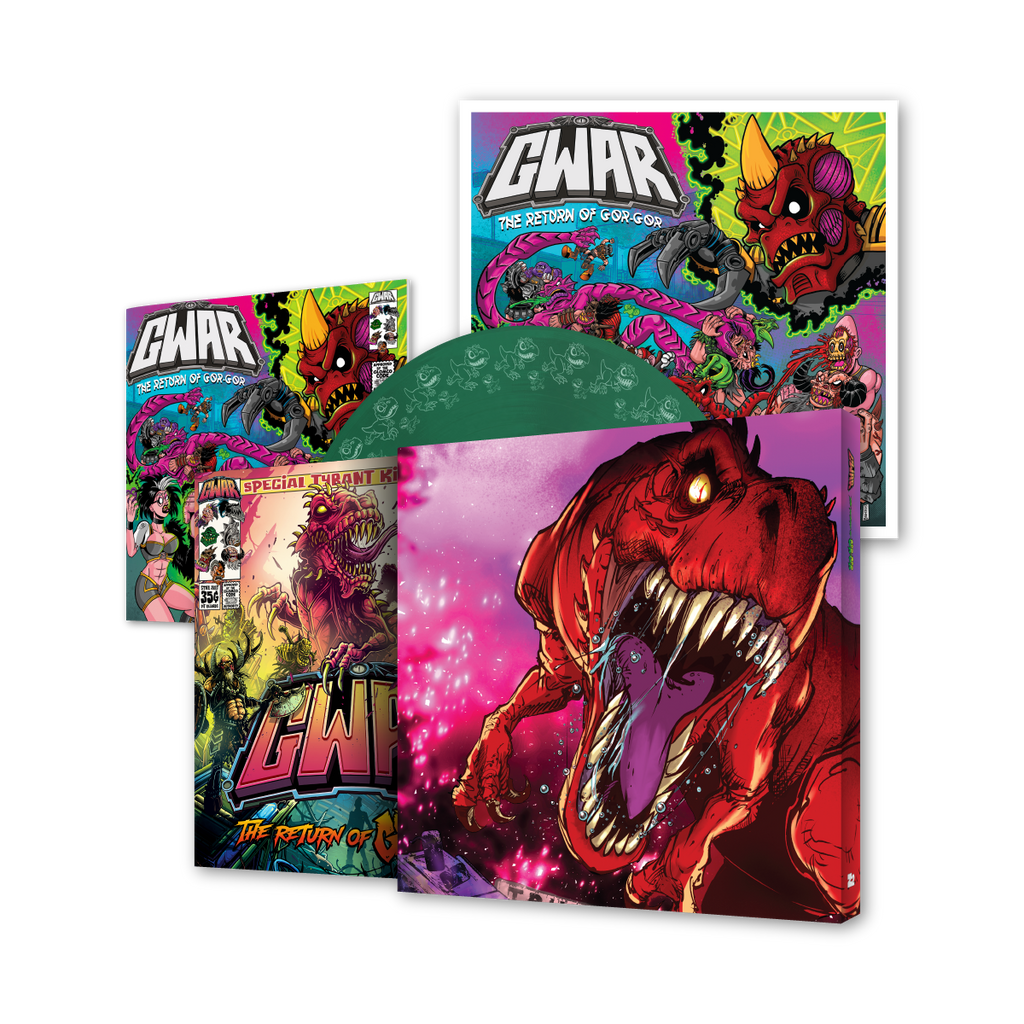 GWAR: 'THE RETURN OF GOR GOR' DELUXE COMIC BOOK + 'THE RETURN OF GOR GOR' LP (Limited Edition, Evergreen Vinyl))