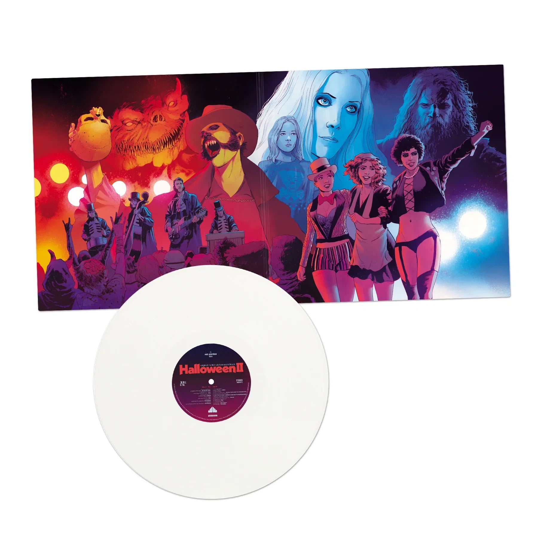 HALLOWEEN II SOUNDTRACK LP (White Vinyl, Featuring Rob Zombie, The Moody Blues, Motörhead, and more)