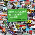 FREE STICKERS WITH EVERY ORDER: A HISTORY OF HARDCORE STICKERS BOOK
