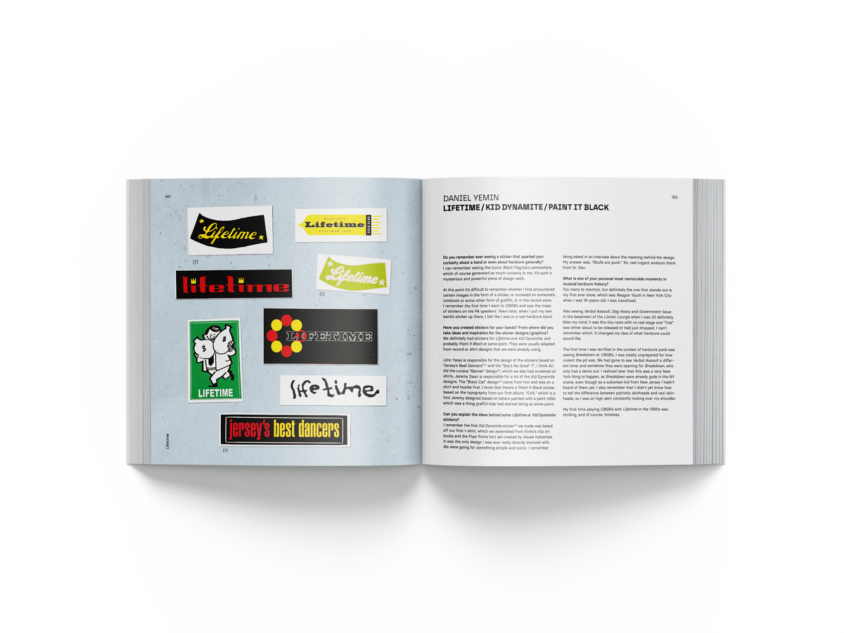 FREE STICKERS WITH EVERY ORDER: A HISTORY OF HARDCORE STICKERS BOOK