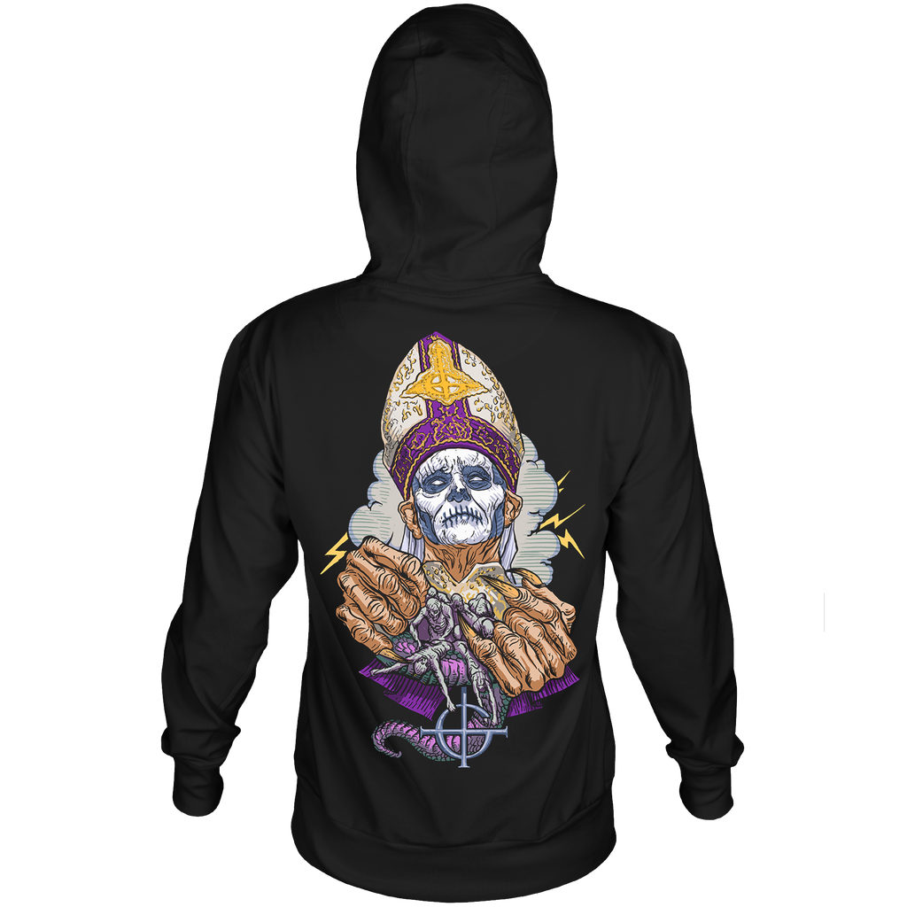 GHOST PRAYER HANDS BLACK HOODIE
