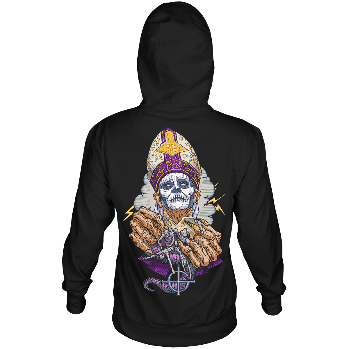 GHOST PRAYER HANDS BLACK HOODIE