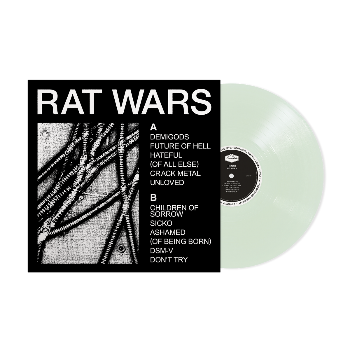 HEALTH ‘RAT WARS’ LP (Limited Edition – Only 500 made, Coke Bottle Clear Vinyl)