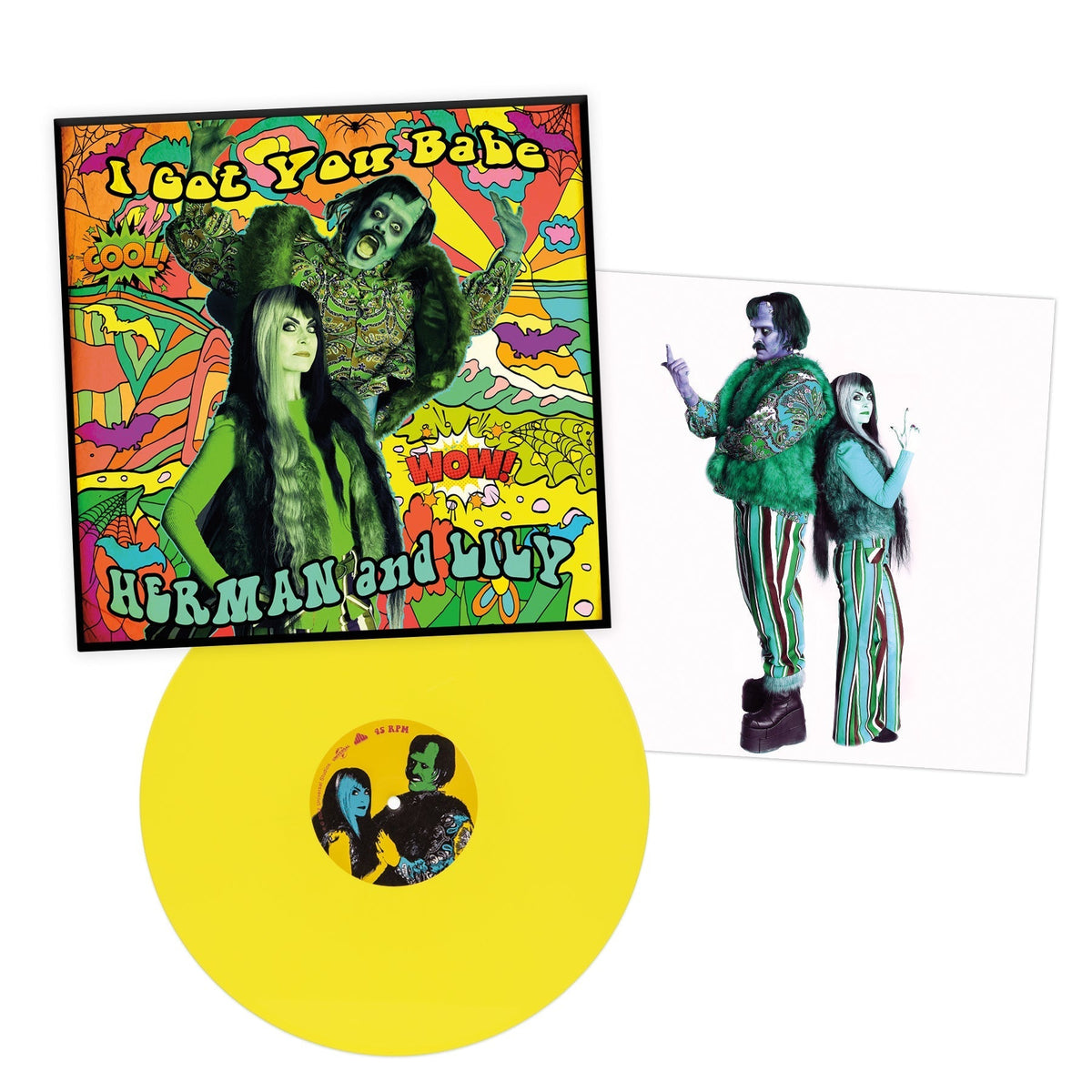 HERMAN AND LILY 'I GOT YOU BABE' 12" SINGLE (Deluxe Version, From The Feature Film The Munsters, Produced by Rob Zombie)