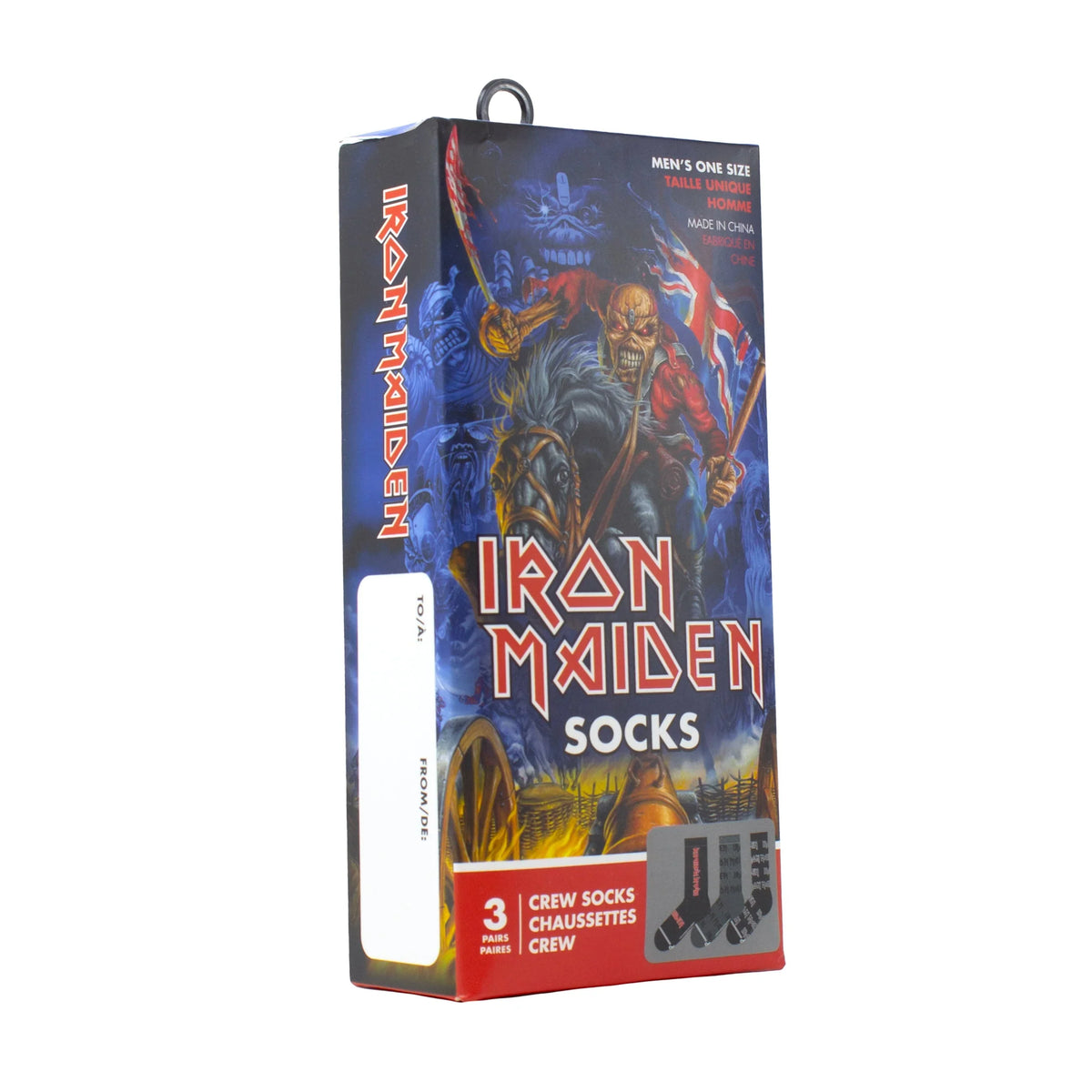 IRON MAIDEN '3 PACK GIFT BOX' CREW SOCKS