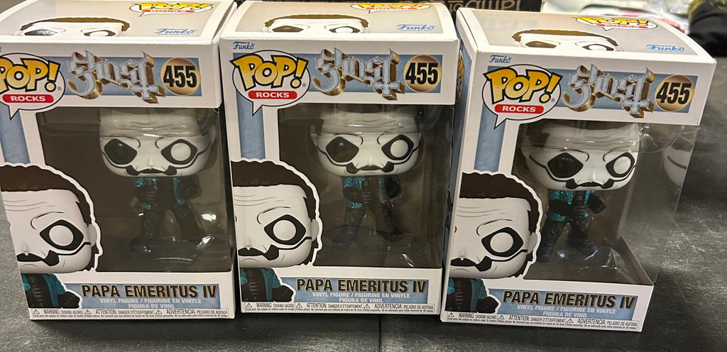 GHOST PAPA EMERITUS IV GLAM FUNKO POP! ROCKS FIGURE (Glitter) *BLEMISHED BOX*