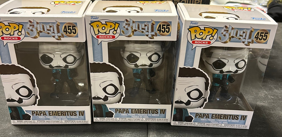 GHOST PAPA EMERITUS IV GLAM FUNKO POP! ROCKS FIGURE (Glitter) *BLEMISHED BOX*