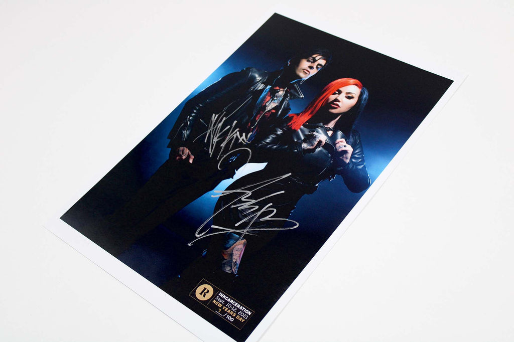 NEW YEARS DAY X REVOLVER X INKCARCERATION - SIGNED FESTIVAL POSTER