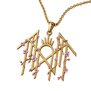 SLEEP TOKEN LOGO w/CHERRY BLOSSOMS NECKLACE (Exclusive and Limited)