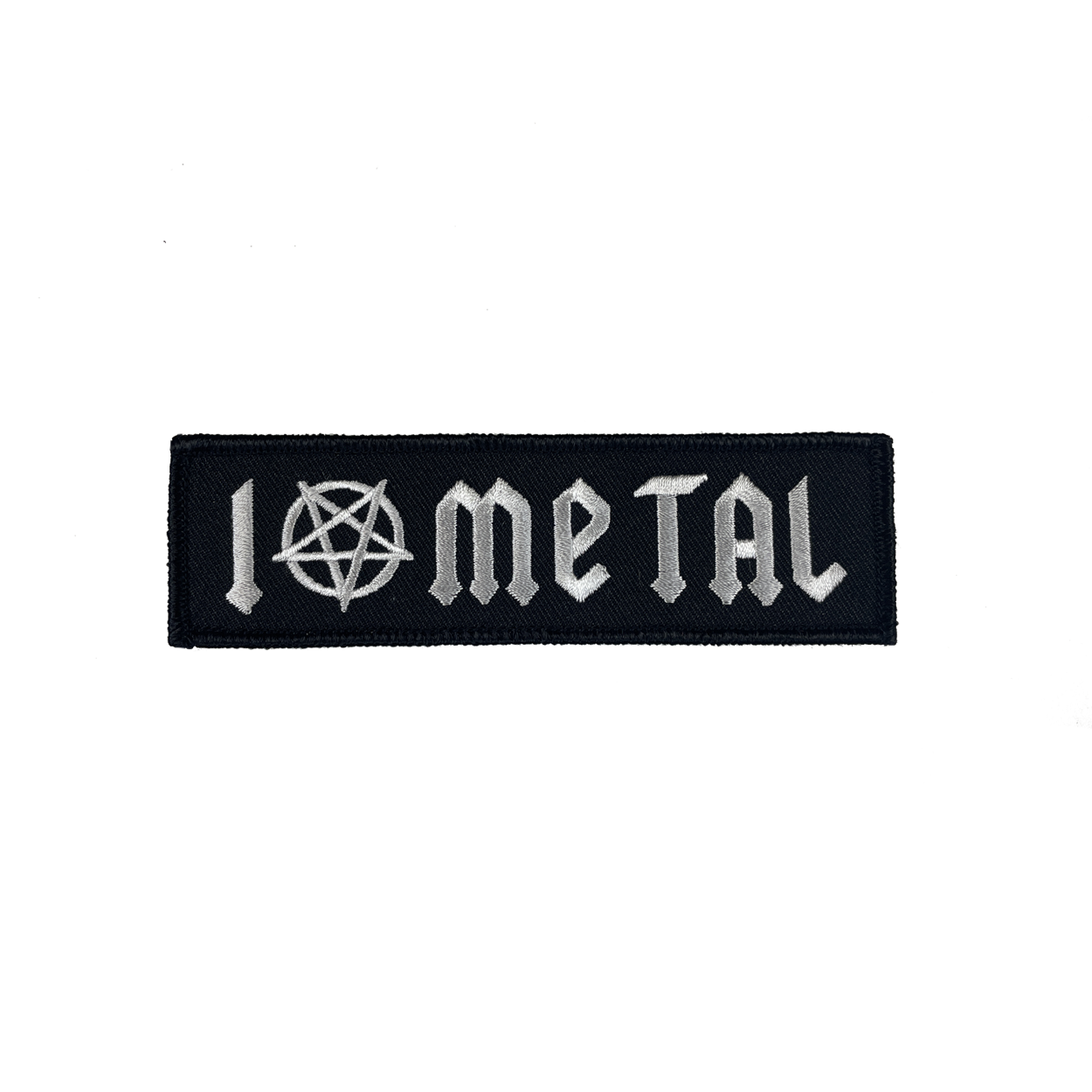 I LOVE METAL EMBROIDERED PATCH