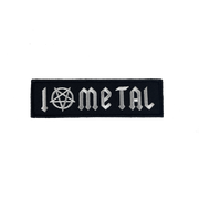I LOVE METAL EMBROIDERED PATCH