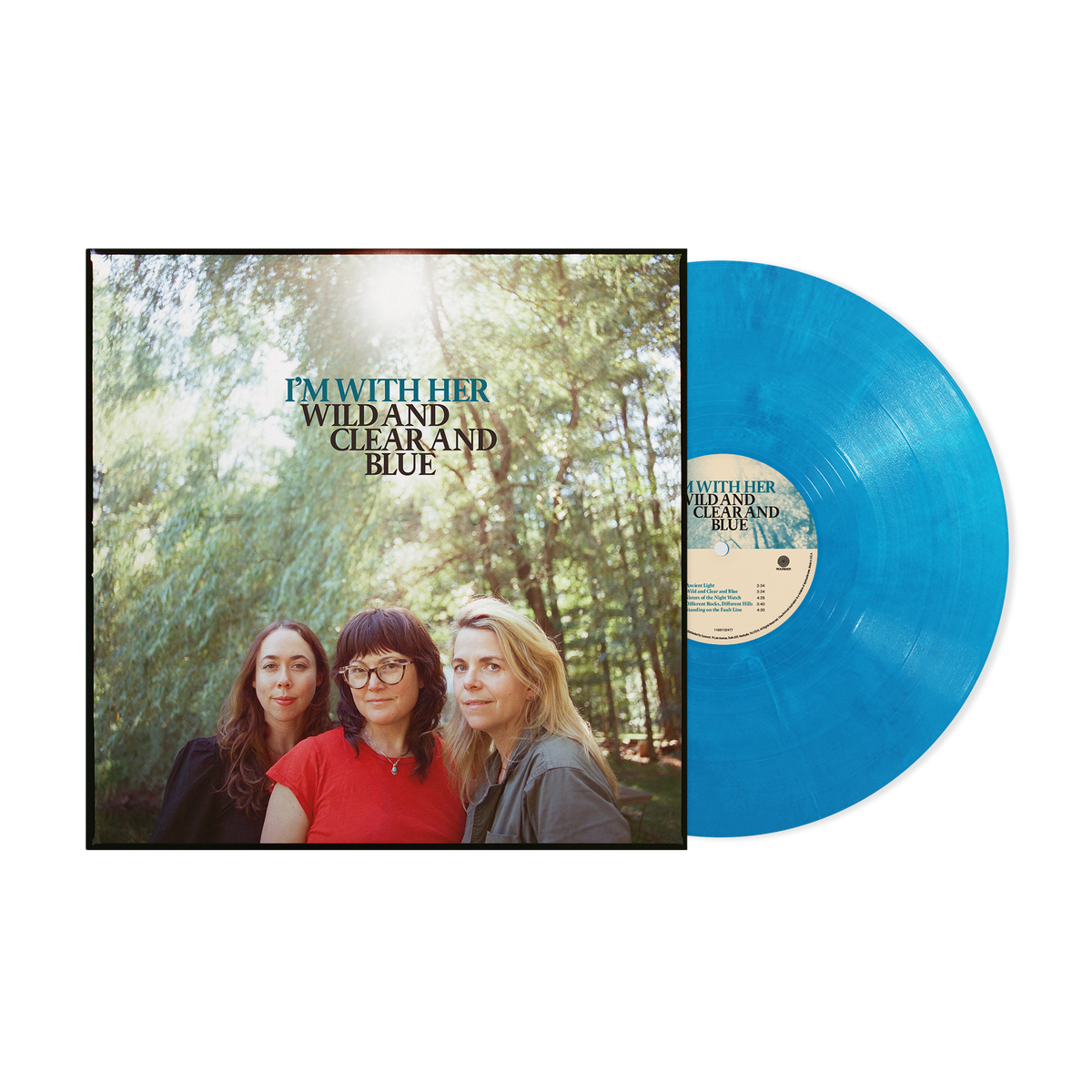 I'M WITH HER 'WILD AND CLEAR AND BLUE' LP (Blue Eco Mix Vinyl)