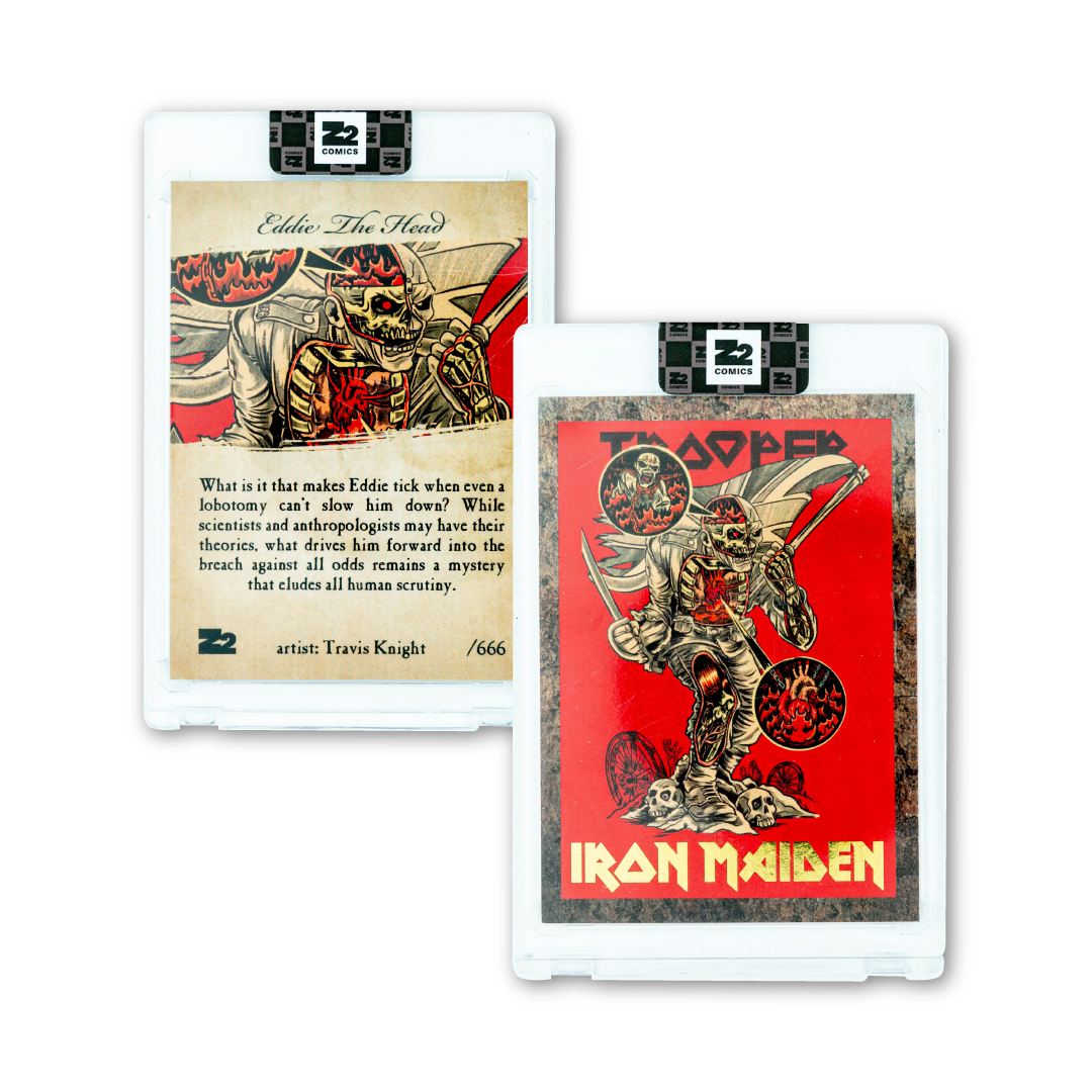 IRON MAIDEN X Z2 "THE TROOPER" TRADING CARDS - NUMBERED TO 666