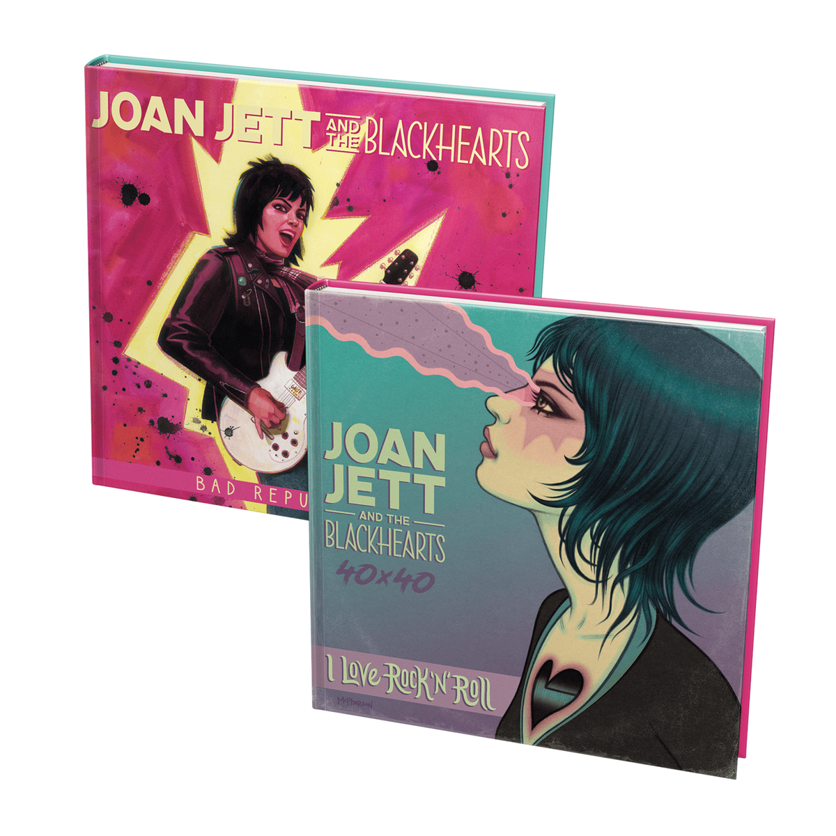 JOAN JETT & THE BLACKHEARTS - 40x40: BAD REPUTATION/I LOVE ROCK 'N' ROLL - HARDCOVER BOOK
