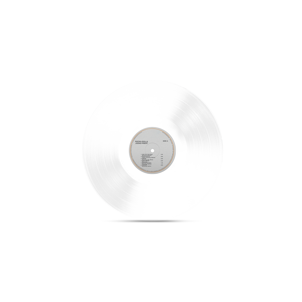 JUDAS PRIEST 'ROCKA ROLLA' 50TH ANNIVERSARY LP (Glass Clear Vinyl)