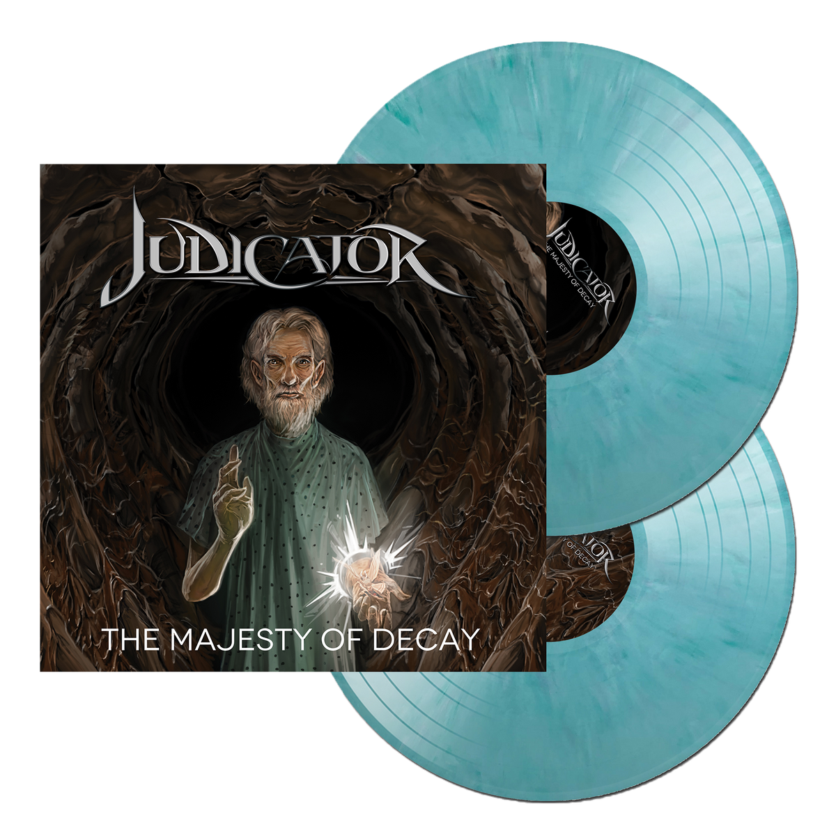 JUDICATOR 'THE MAJESTY OF DECAY' LP (Seaside Swirl Vinyl)