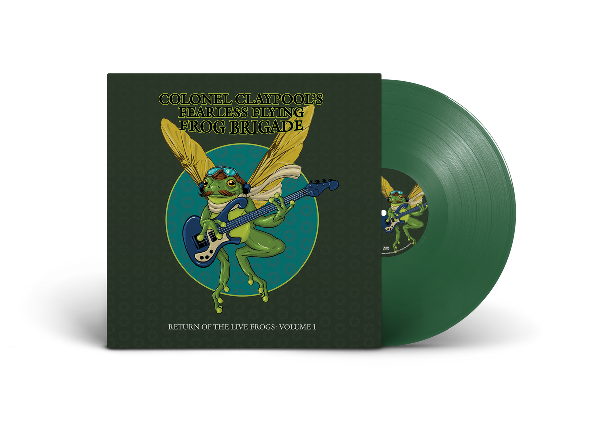 COLONEL CLAYPOOL'S FEARLESS FLYING FROG BRIGADE ‘RETURN OF THE LIVE FROGS: VOLUME 1’ 2LP (Evergreen Vinyl)