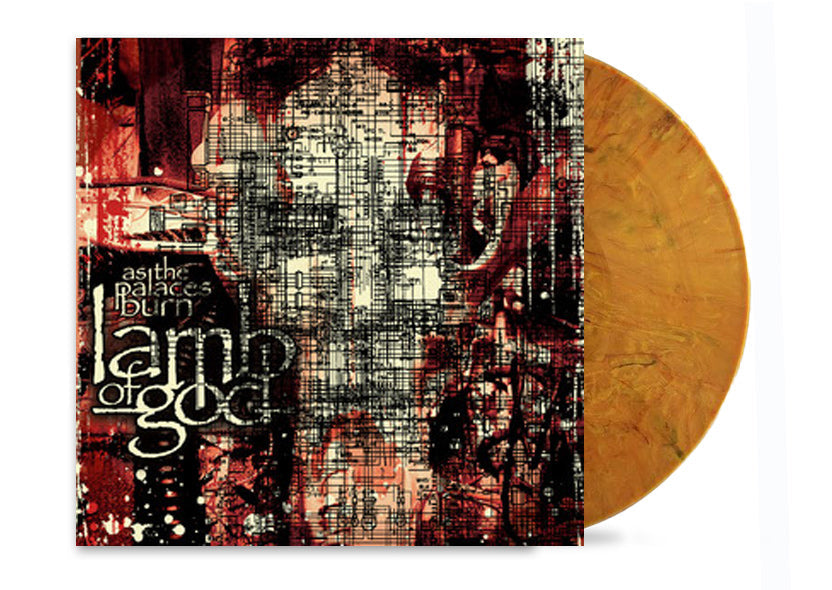 LAMB OF GOD 'AS THE PALACES BURN' LP (Limited Edition ' Only 500 Made, Orange Rust Marble Vinyl) + "BAND COVER" SPECIAL COLLECTOR'S EDITION DELUXE MAGAZINE