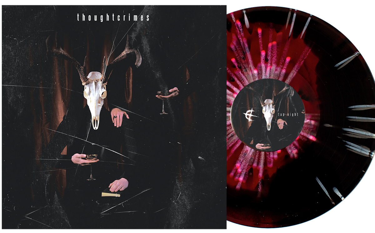 THOUGHTCRIMES 'TAP NIGHT' LIMITED EDITION BLACK & RED SMASH WITH WHITE SPLATTER ' ONLY 150 MADE